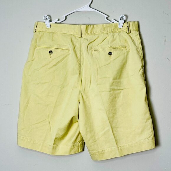 Tommy Bahama Shorts Men's 35 Khaki Classic Fit Yellow Flat Front Casual Summer - Picture 2 of 15
